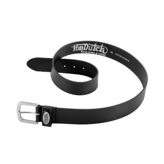 Ceinture en cuir de vachette Noir | Von Dutch | Von Dutch