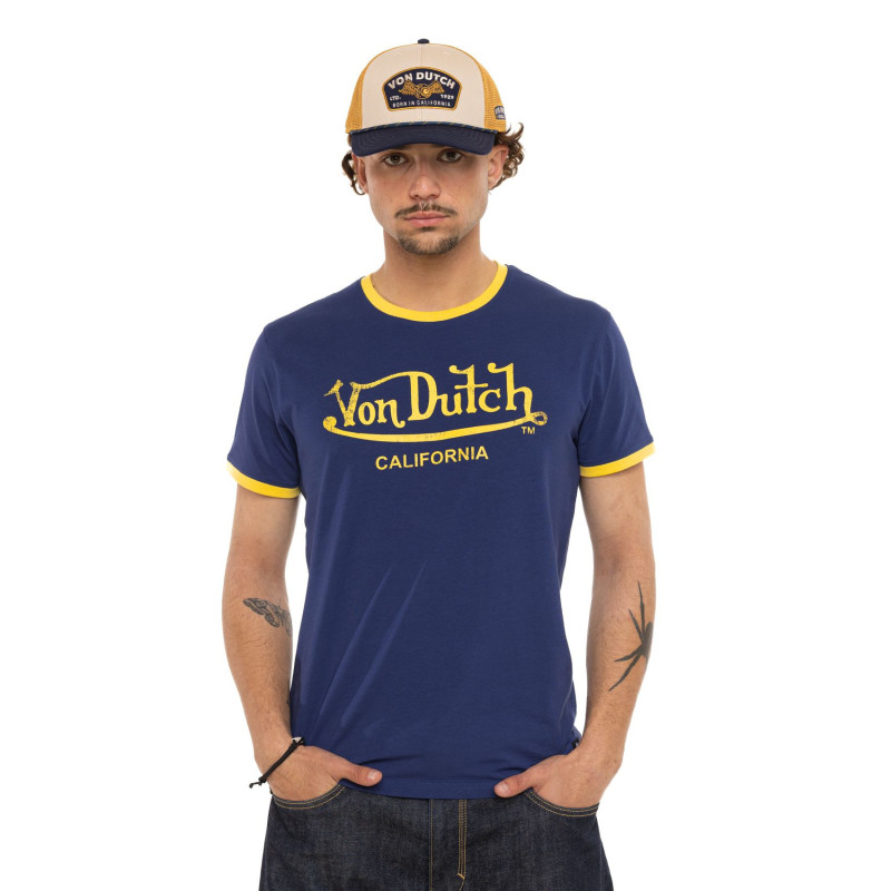 Tee Shirt Bleu coupe Régular Col rond BLAST | Homme - Vondutch | Von Dutch
