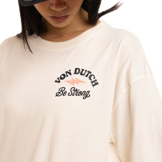 Tee Shirt Rose coupe Oversize Col rond SNAKE | Femme - Vondutch | Von Dutch