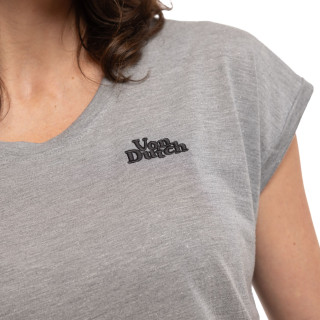Tee Shirt Gris coupe Slim Col rond LUREX | Femme - Vondutch | Von Dutch