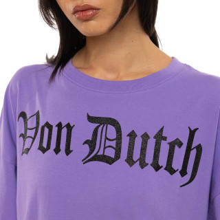 Tee Shirt Violet coupe Oversize Col rond VANESS | Femme - Vondutch | Von Dutch