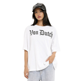Tee Shirt Blanc coupe Oversize Col rond VANESS | Femme - Vondutch | Von Dutch