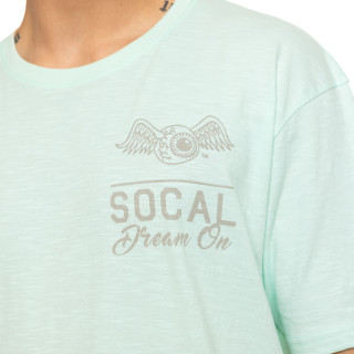 Tee Shirt Vert coupe Oversize Col rond effet Flammé DREAM | Homme - Vondutch | Von Dutch