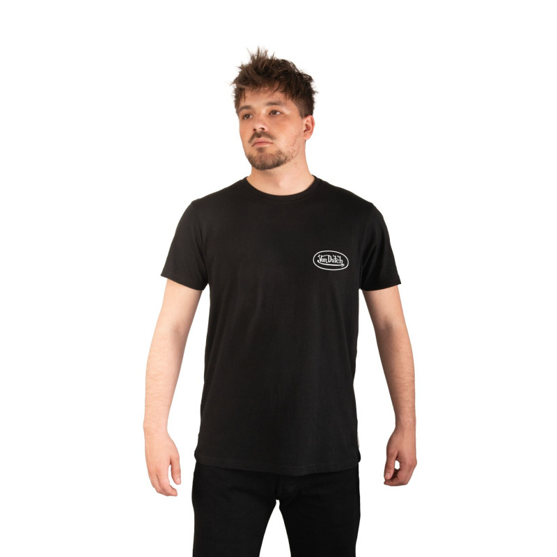 Tee Shirt Noir coupe Régular Col rond LOG Homme | Vondutch | Von Dutch