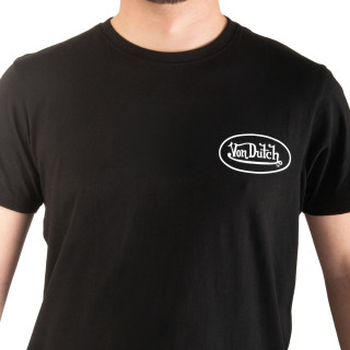 Tee Shirt Noir coupe Régular Col rond LOG Homme | Vondutch | Von Dutch