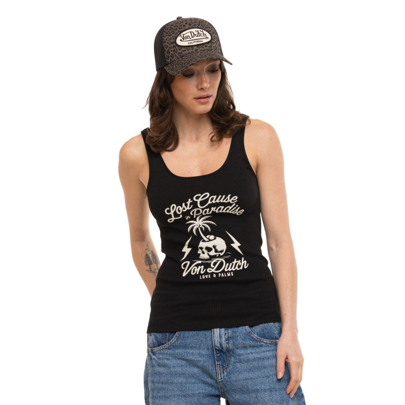 Débardeur Noir coupe Régular LOST Femme | Vondutch | Von Dutch