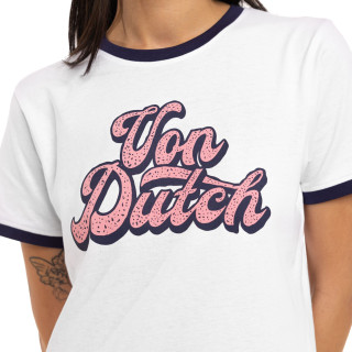 T-shirt femme col rond avec print Groovy | VonDutch | Von Dutch