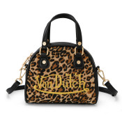 Sac bowling avec bandoulière effet fourrure avec broderie Leopard | Von Dutch | Von Dutch