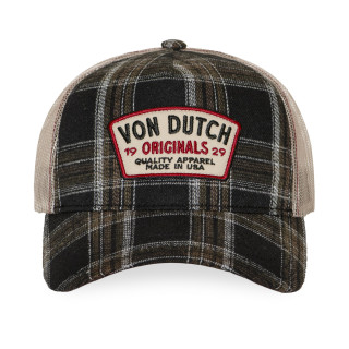 Casquette baseball  à carreaux avec filet et patch | Von Dutch | Von Dutch