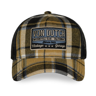 Casquette baseball  à carreaux avec filet et patch | Von Dutch | Von Dutch
