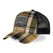 Casquette baseball  à carreaux avec filet et patch Carrreaux11