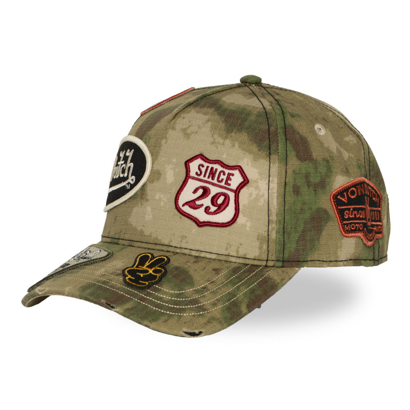 Casquette baseball effet usé avec patch Kamo Forest | Von Dutch | Von Dutch