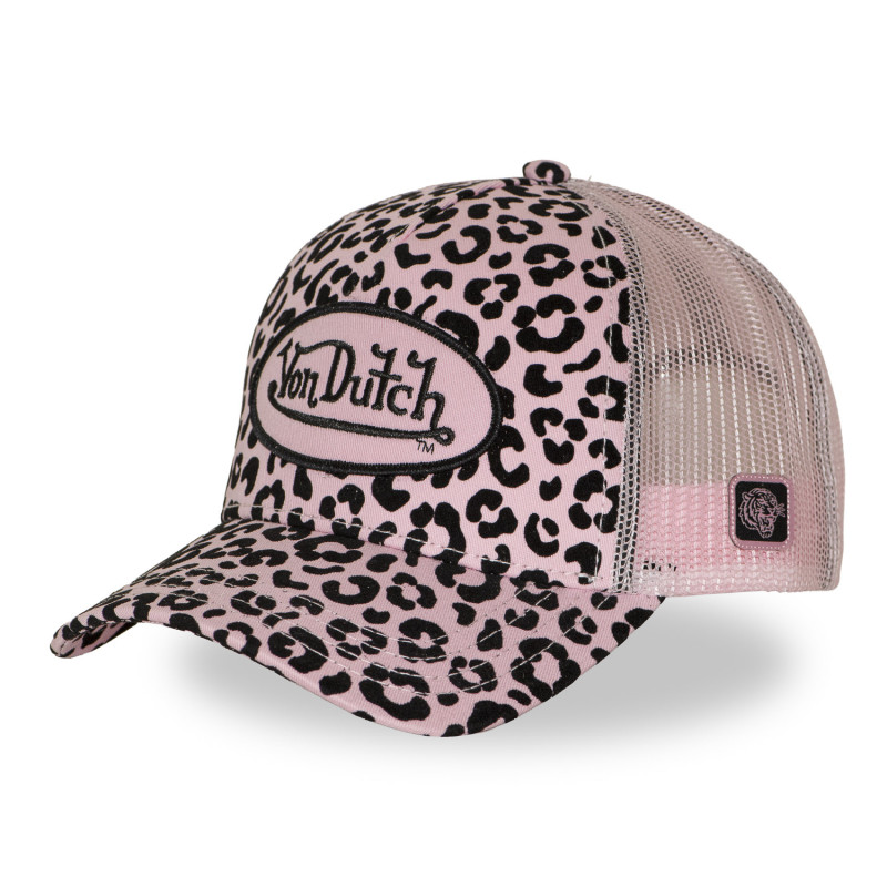 Casquette baseball Velvet avec print et broderie Leopard Rose | Von Dutch | Von Dutch