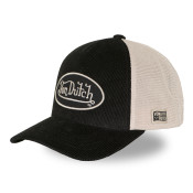 Casquette baseball premium filet en velours côtelé et patch | VonDutch | Von Dutch