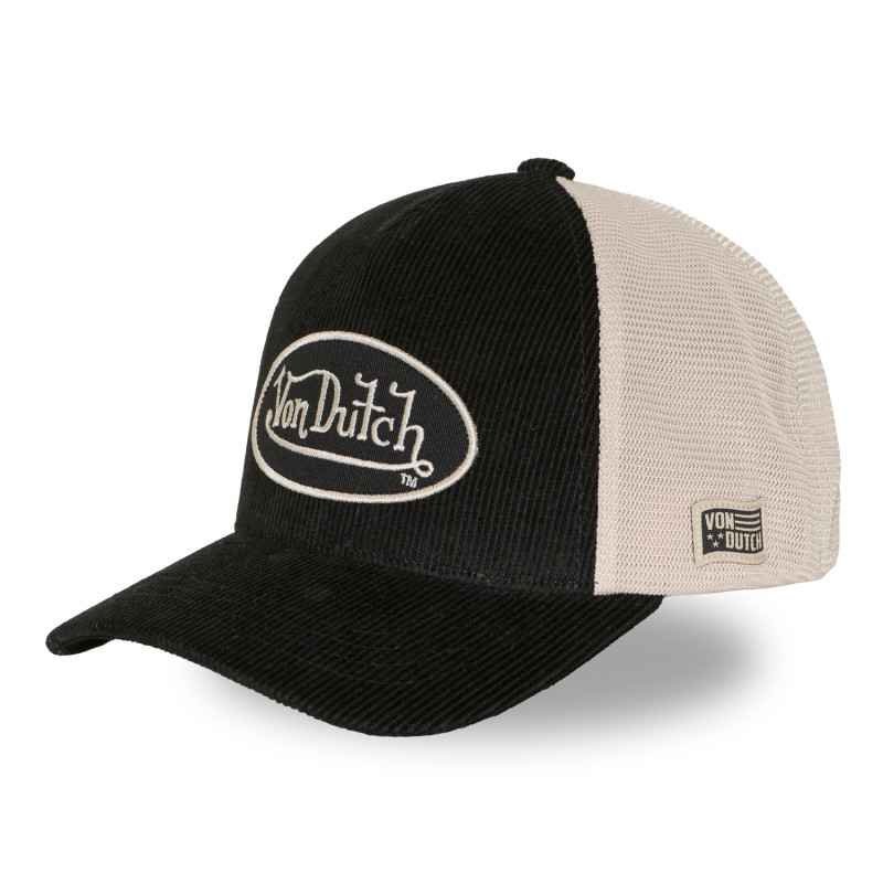 Casquette baseball premium filet en velours côtelé et patch | VonDutch | Von Dutch