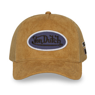 Casquette trucker filet en suédine avec patch | VonDutch | Von Dutch