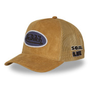 Casquette trucker filet en suédine avec patch | VonDutch | Von Dutch