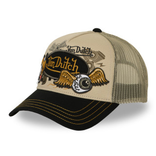 Casquette trucker filet avec patch et print | VonDutch | Von Dutch