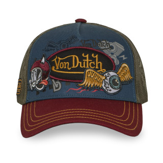 Casquette trucker filet avec patch et print | VonDutch | Von Dutch
