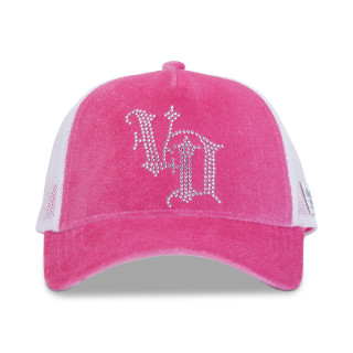 Casquette baseball Velvet avec logo en Strass | VonDutch | Von Dutch