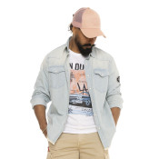 Chemise homme en denim effet vintage | Homme - Vondutch | Von Dutch