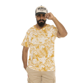 Tee Shirt Or coupe Régular Col V effet Flammé RON | Homme - Vondutch | Von Dutch