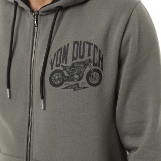 Sweat zippé homme à capuche en molleton | Homme - Vondutch | Von Dutch