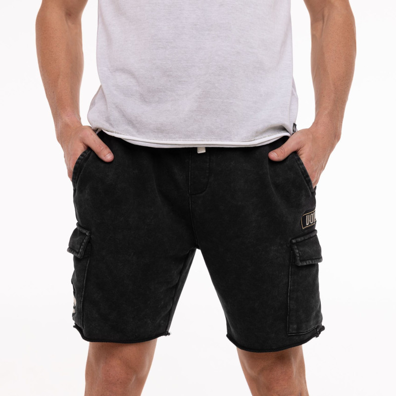 Short coupe Droit Gris effet Délavé | Homme - Vondutch | Von Dutch