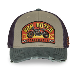 Casquette Vondutch Grise Trucker Snapback effet Usé S-CURVED | Vondutch | Von Dutch