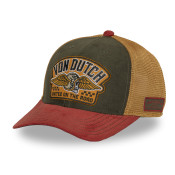 Casquette Vondutch Orange Trucker Snapback en Velours côtelé S-CURVED | Vondutch | Von Dutch