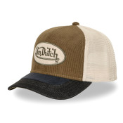 Casquette Vondutch Beige Trucker Snapback en Velours côtelé SHIELD | Vondutch | Von Dutch