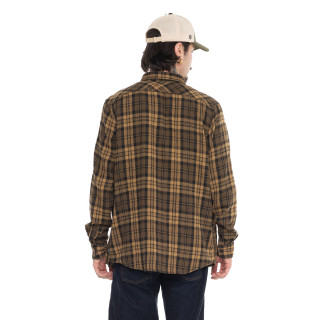 Chemise en Flanelle à carreaux coupe Régular Manches longues Marron JACK | Vondutch | Von Dutch