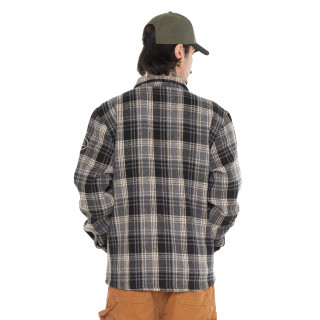 Surchemise à carreaux Polaire Hiver Grise PEPPER | Vondutch | Von Dutch