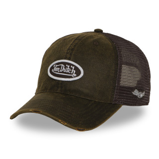 Casquette Vondutch Marron Trucker Snapback en Denim effet Usé MAC | Vondutch | Von Dutch