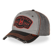 Casquette Vondutch Grise Baseball Strapback / Boucle en Denim effet Usé RETRO | Vondutch | Von Dutch