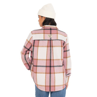 Chemise en Flanelle à carreaux coupe Régular Manches longues Rose LIZA | Vondutch | Von Dutch