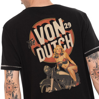 Tee Shirt Noir coupe Régular Col rond | Homme - Vondutch | Von Dutch
