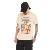 Tee Shirt Beige coupe Régular Col rond CHARM | Homme - Vondutch | Von Dutch