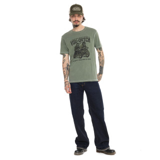 Tee Shirt Kaki coupe Régular Col rond FLESH | Homme - Vondutch | Von Dutch