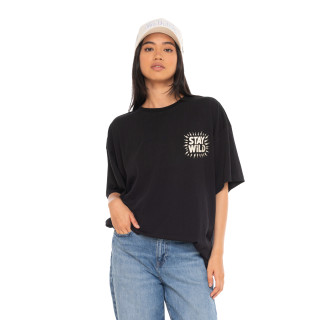 Tee Shirt Noir coupe Oversize Col rond TIGER | Femme - Vondutch | Von Dutch