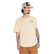 Tee Shirt Beige coupe Oversize Col rond effet Flammé OIL | Homme - Vondutch | Von Dutch