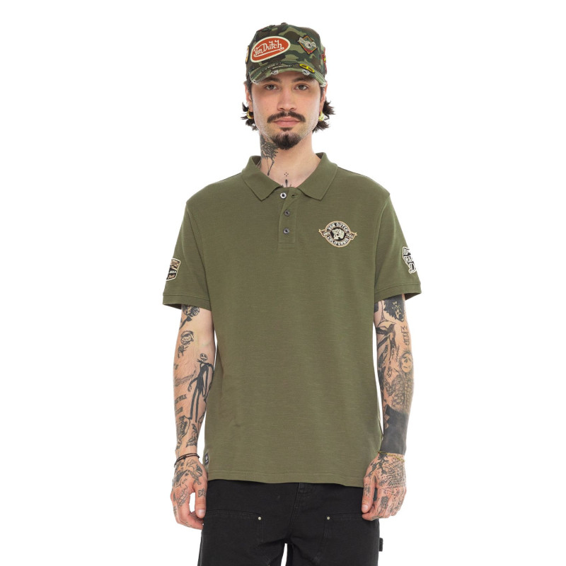 Polo Kaki coupe Régular Col boutonné RAPH | homme - Vondutch | Von Dutch