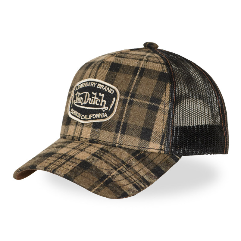 Casquette Vondutch Marron Trucker Snapback EMBROIDERY | VonDutch | Von Dutch