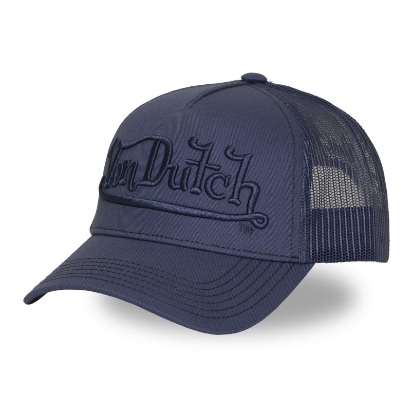 Casquette Vondutch Bleue Trucker Snapback EMBROIDERY | VonDutch | Von Dutch