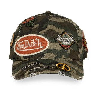 Casquette Vondutch Kaki Baseball Snapback effet Usé KAMO | VonDutch | Von Dutch