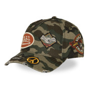 Casquette Vondutch Kaki Baseball Snapback effet Usé KAMO | VonDutch | Von Dutch