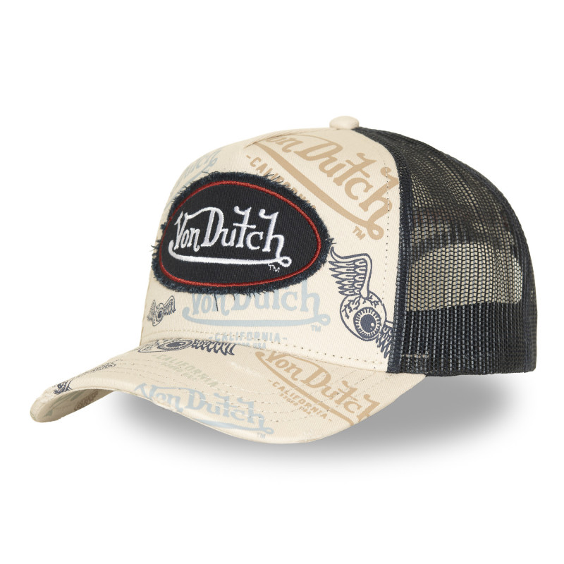 Casquette Vondutch Beige Trucker Snapback CAFE | VonDutch | Von Dutch