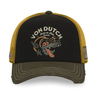 Casquette Vondutch Noire Trucker Snapback effet Usé CREW | VonDutch | Von Dutch