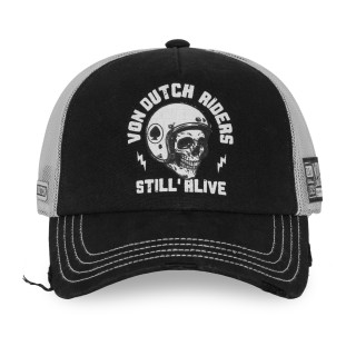 Casquette Vondutch Noire Trucker Snapback effet Usé CREW | VonDutch | Von Dutch