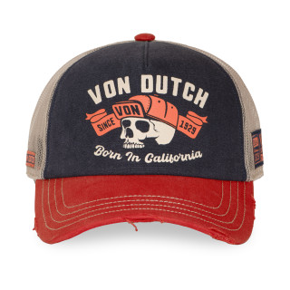 Casquette Vondutch Bleue Trucker Snapback effet Usé CREW | VonDutch | Von Dutch